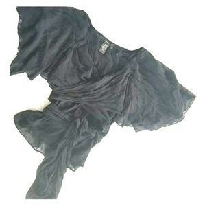 BCBG Silk wrap top